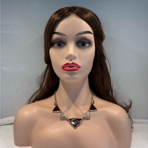 Vintage H. Dubin Modernist Geometric Necklace Statement Artisan Jewelry - Picture 3 of 9